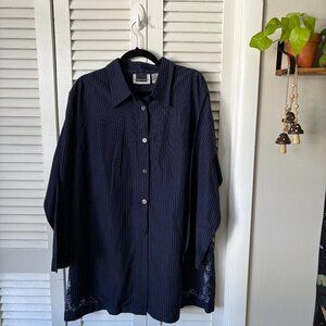 Maggie Barnes - Silk/Linen Button-up Blouse - Size 20W